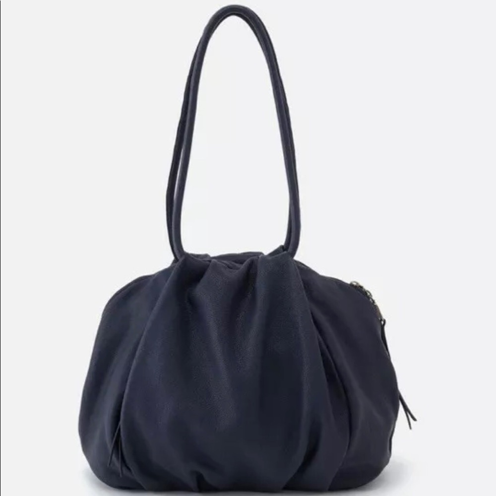 Hobo International Divine Navy Leather Purse w/ side pocket NWT